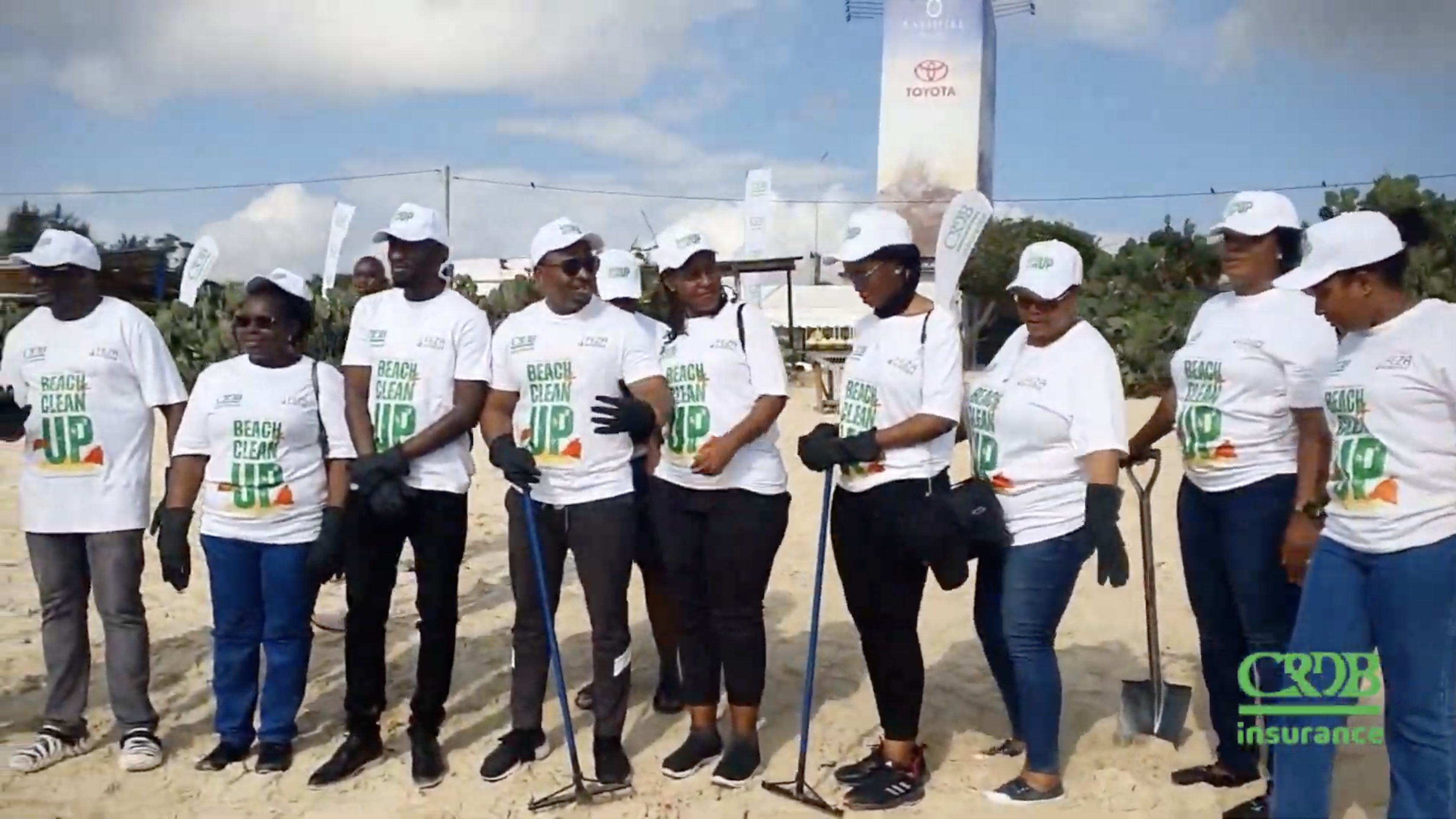 CRDB Insurance Sponspor Beach Clean Up
