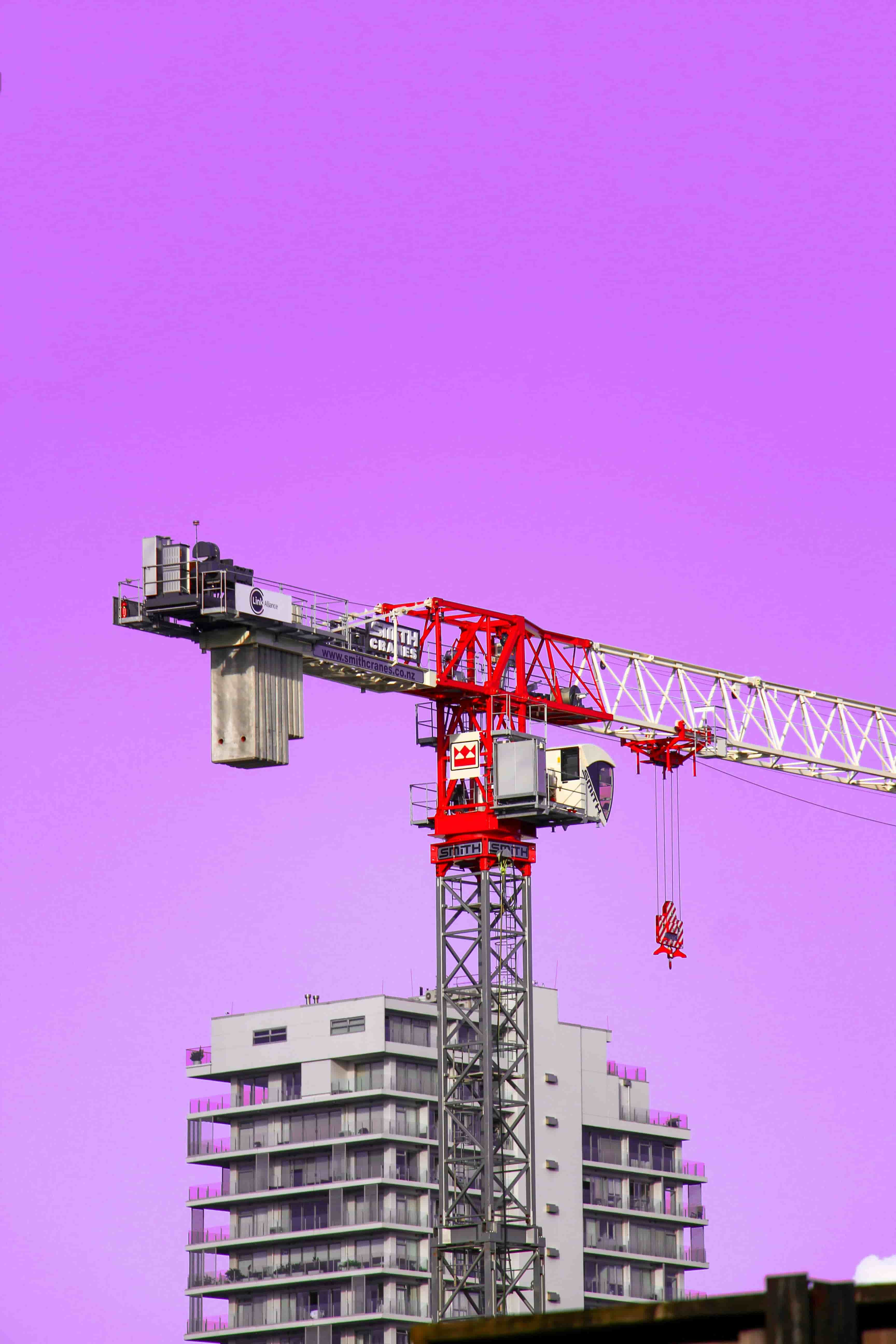 Construction site with workers